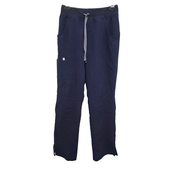 Figs Navy Blue Scrub Pants With Drawstring & Pockets Women Size XS/P - Picture 1 of 7
